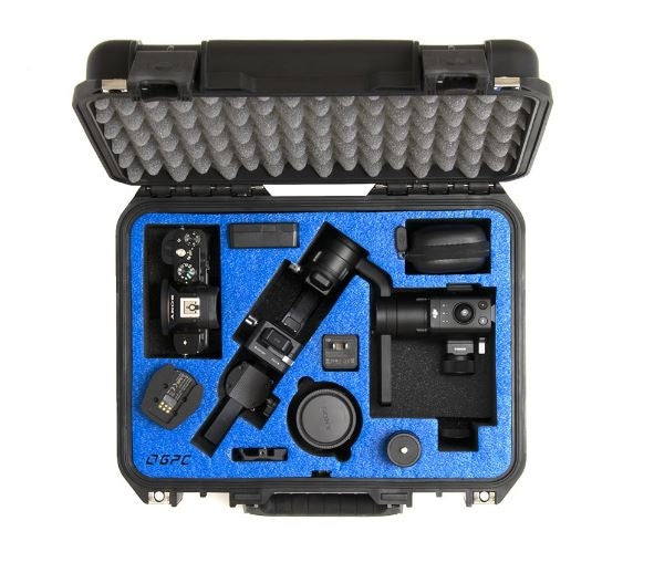 GPC DJI Ronin-S Stored Balanced Case — case interior with equipment illustrating storage fit