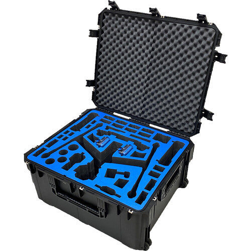 GPC DJI Inspire 3 Landing Mode Case product view 1; Aircraft, batteries, controllers, computers and other equipment shown for fit are not included with the case.