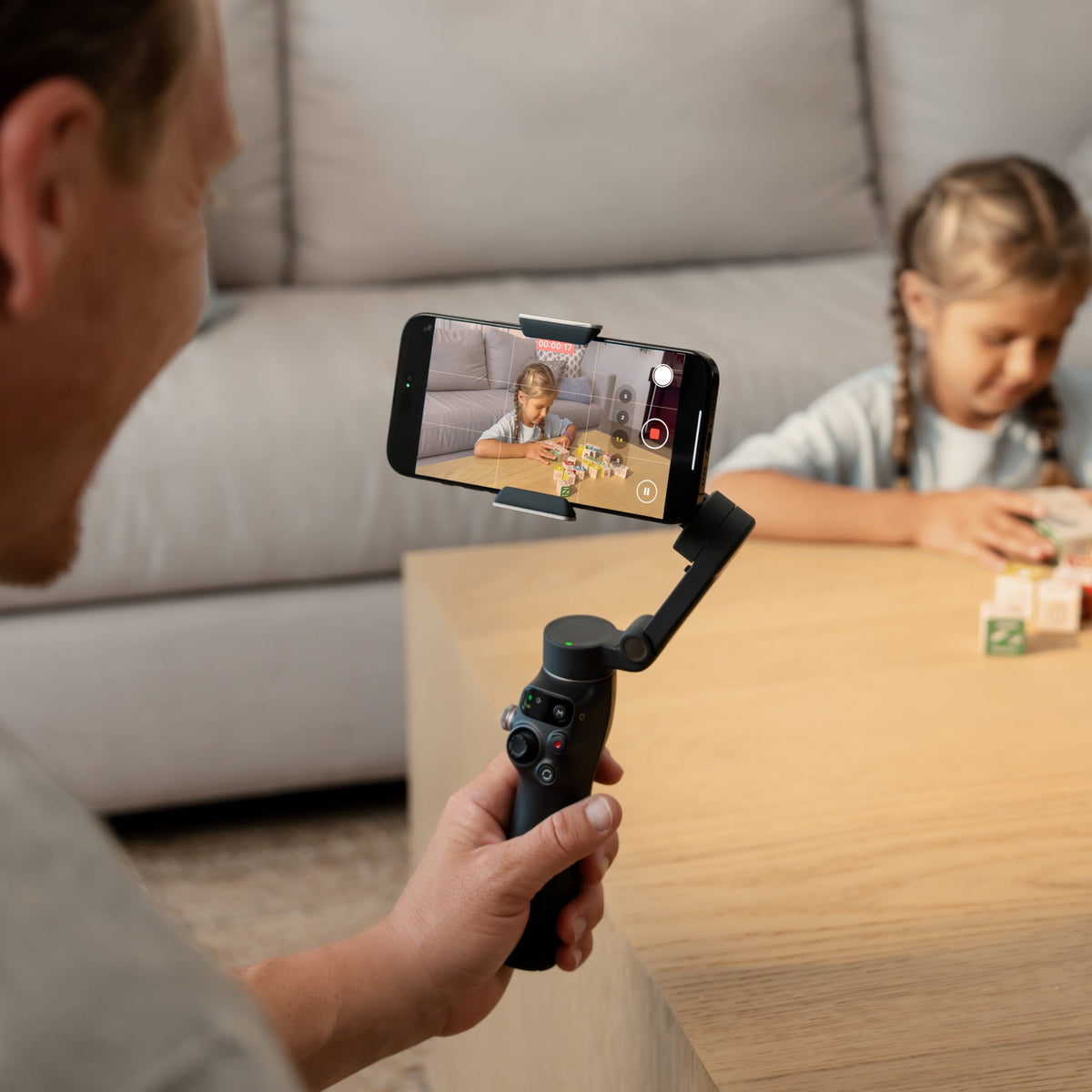 DJI Osmo Mobile 8 — phone shown for mounting illustration