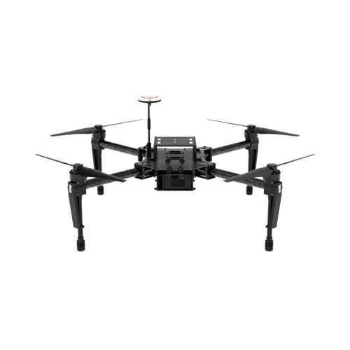 DJI Matrice 100 model illustration shown with optional equipment; this listing is the named DJI refurbished aircraft configuration