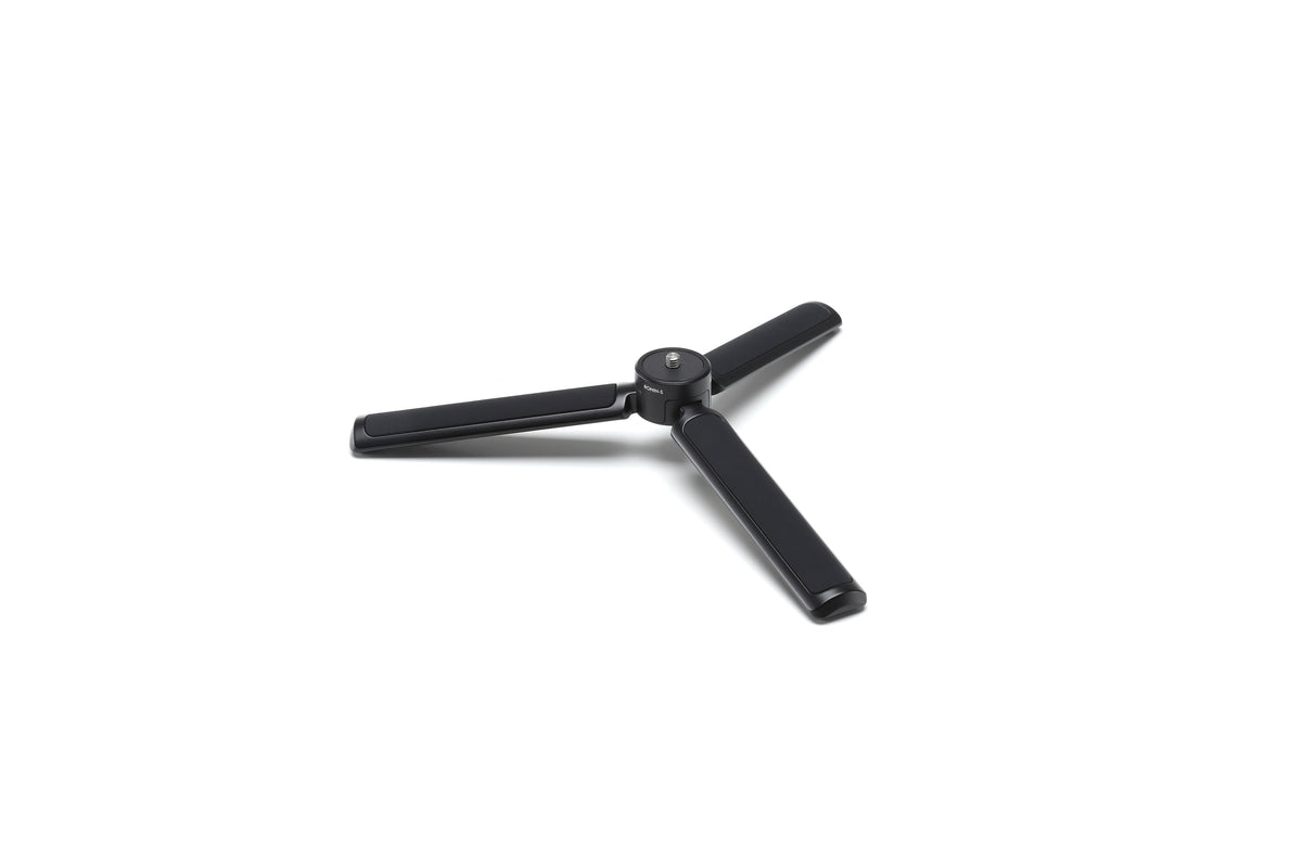 DJI metal extended grip and tripod, legs unfolded