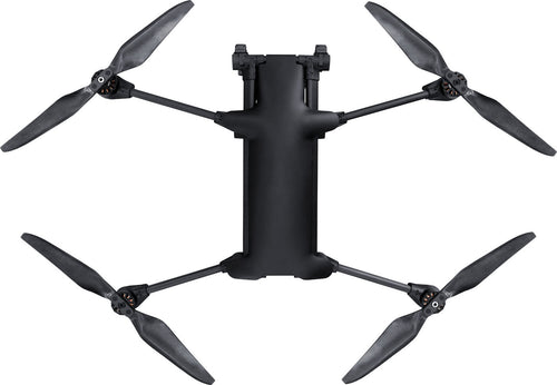 Parrot ANAFI UKR family top view with arms deployed for illustration; the aircraft shows a standard battery, while this package supplies an XLR battery.