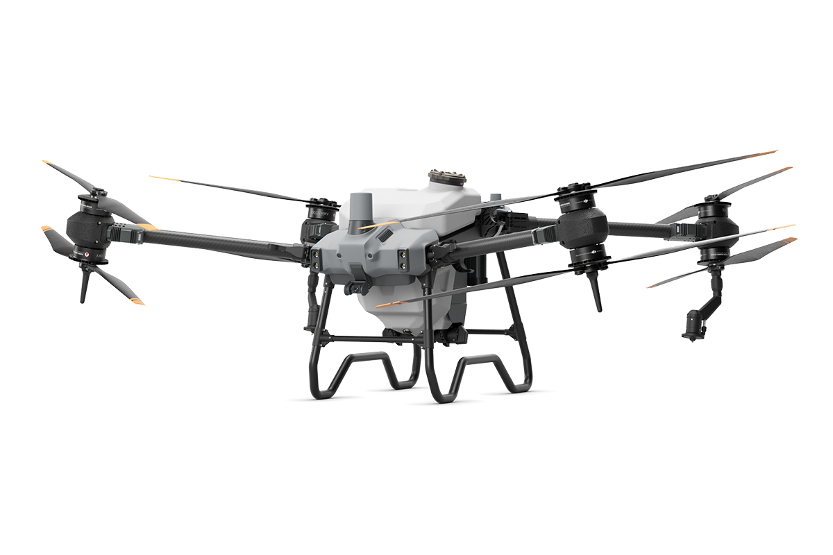 DJI Agras T40 Aircraft product view; illustrated batteries or payloads are not proof of package inclusion
