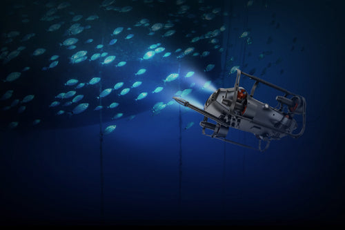 CHASING X Underwater ROV Advanced Set manufacturer application illustration, optional equipment may be shown