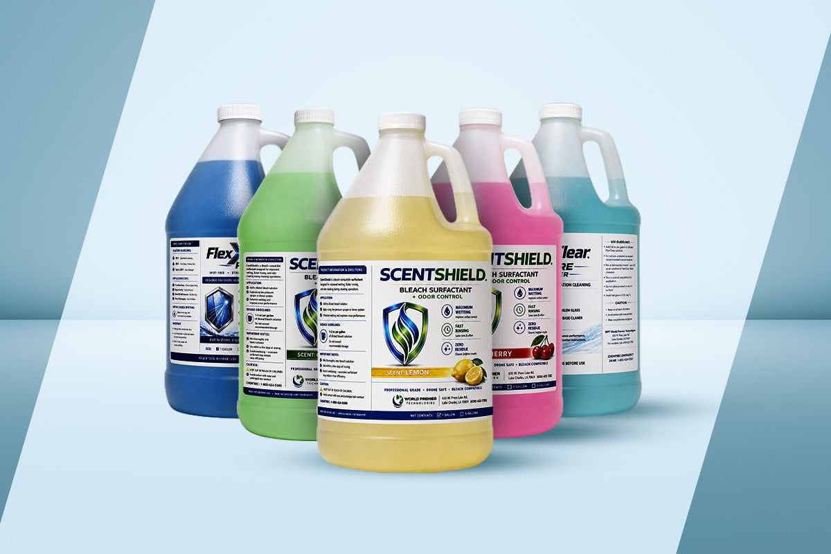 WPT cleaning-product family for illustration; this offer includes one 1-gallon container of ScentShield Lemon only, not the other products or sizes shown