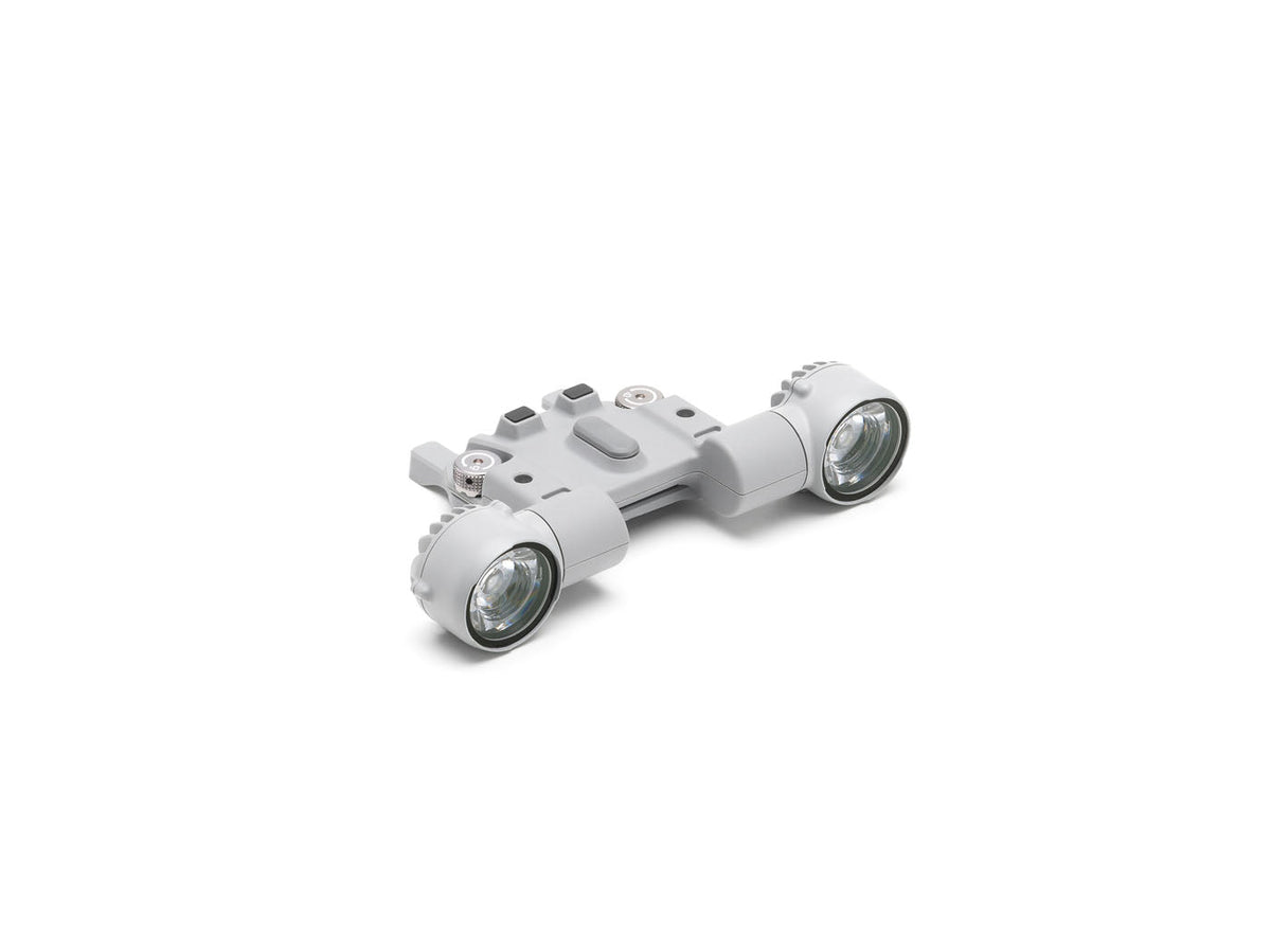 DJI AL1 Spotlight with mounting bracket, front oblique view.