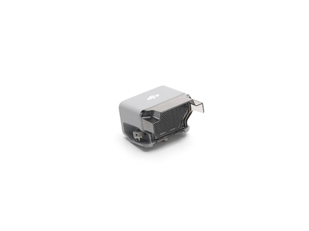 DJI AS1 Speaker grille and mounting bracket, front oblique view.