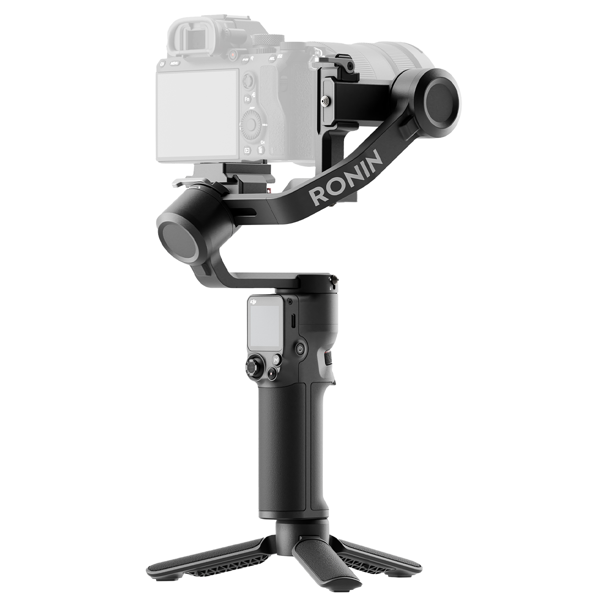 DJI RS 3 Mini — camera outline illustrates gimbal fit