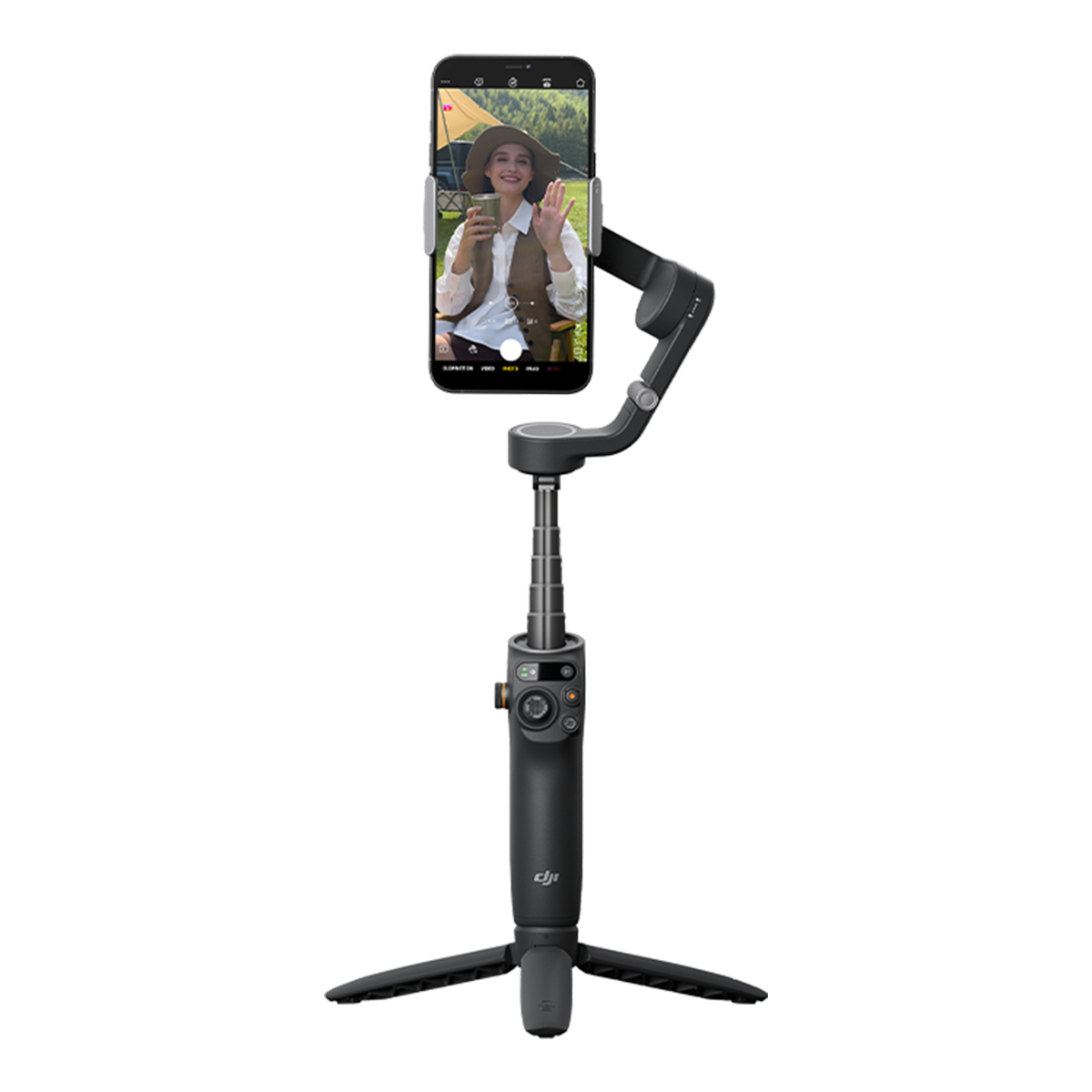 DJI Osmo Mobile 6 — phone shown for mounting illustration