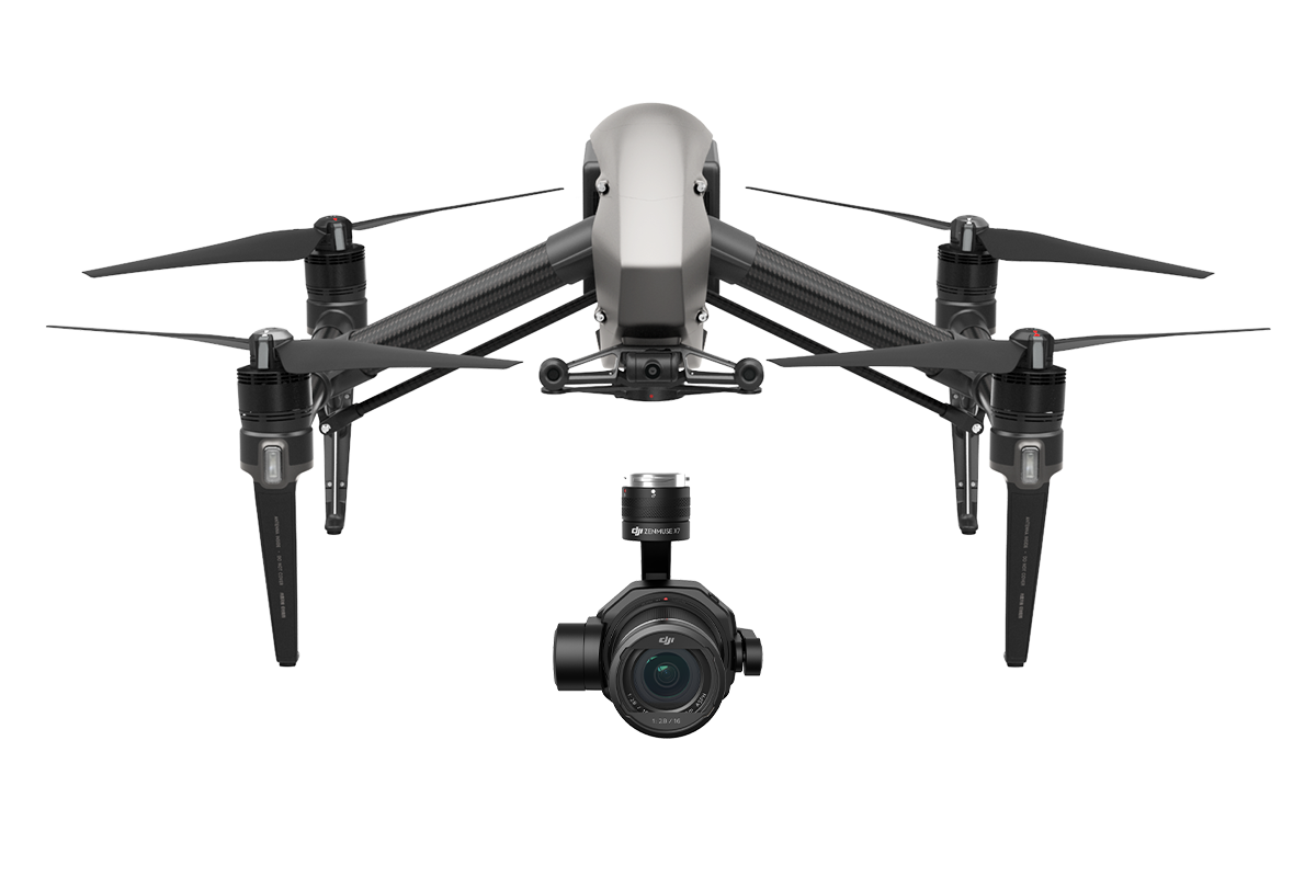 DJI Inspire 2 X7 Advanced Cinema Kit, Open Box model illustration; not the condition or complete contents of the individual open-box unit