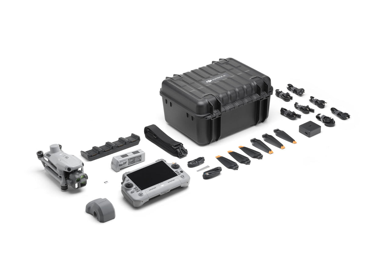 DJI Matrice 4E aircraft, controller and included equipment