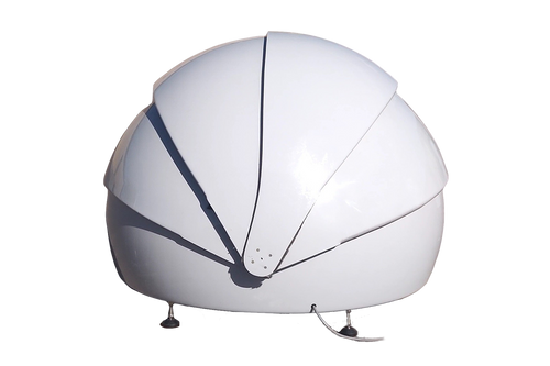 OmniDock Standard closed-dome product illustration; aircraft is not included; software and deployment services depend on the ordered configuration