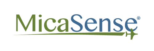 MicaSense manufacturer artwork for illustration; this listing is for MicaSense RedEdge-P Green Multispectral Kit described below