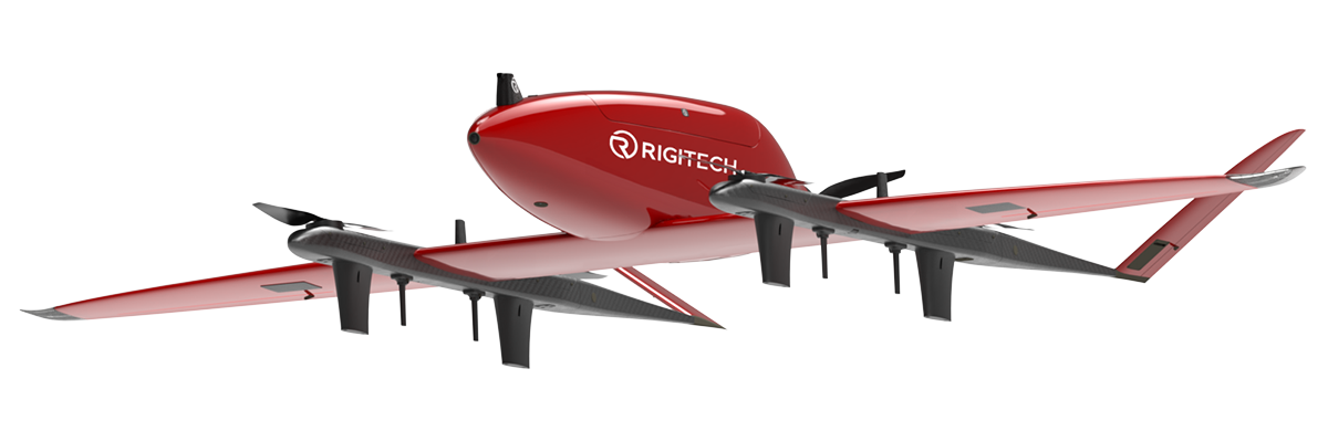 RigiTech Eiger red aircraft product view; optional cargo accessories not included