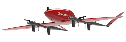 RigiTech Eiger red aircraft product view; optional cargo accessories not included