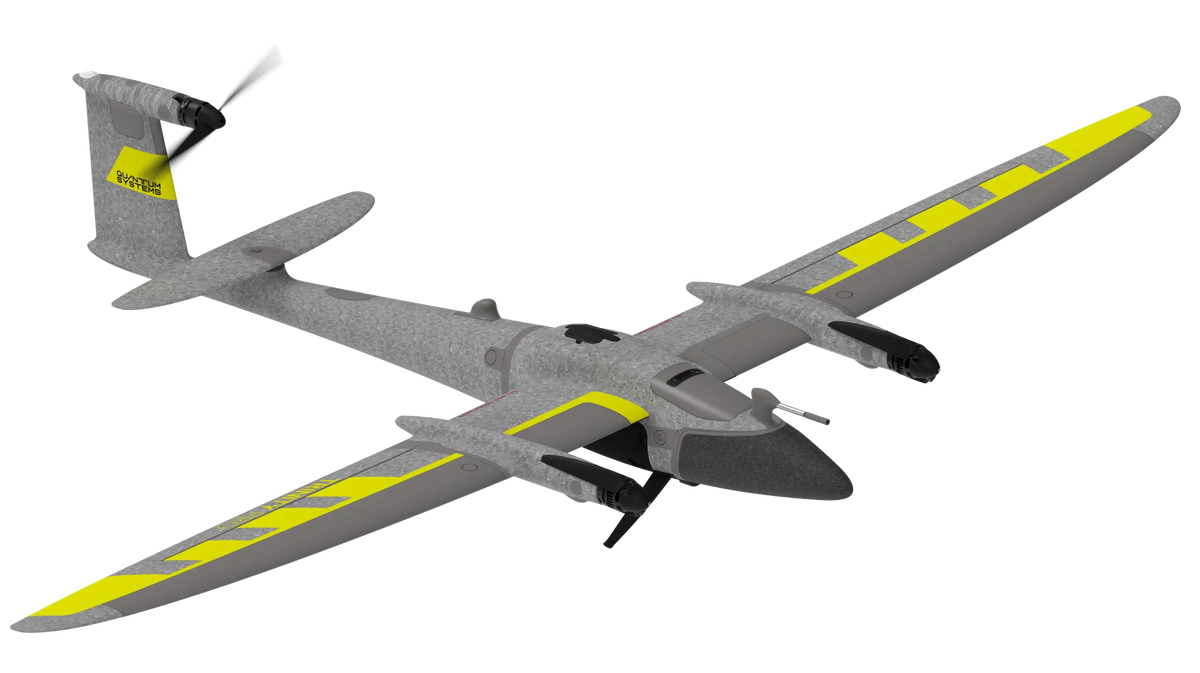 Quantum Systems Trinity Pro aircraft view; camera payload sold separately