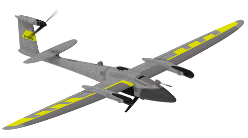 Quantum Systems Trinity Pro aircraft view; camera payload sold separately