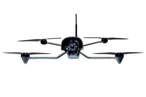 Vantage Vesper aircraft front view for illustration; sensor, battery and accessory configuration is specified in this bundle description.