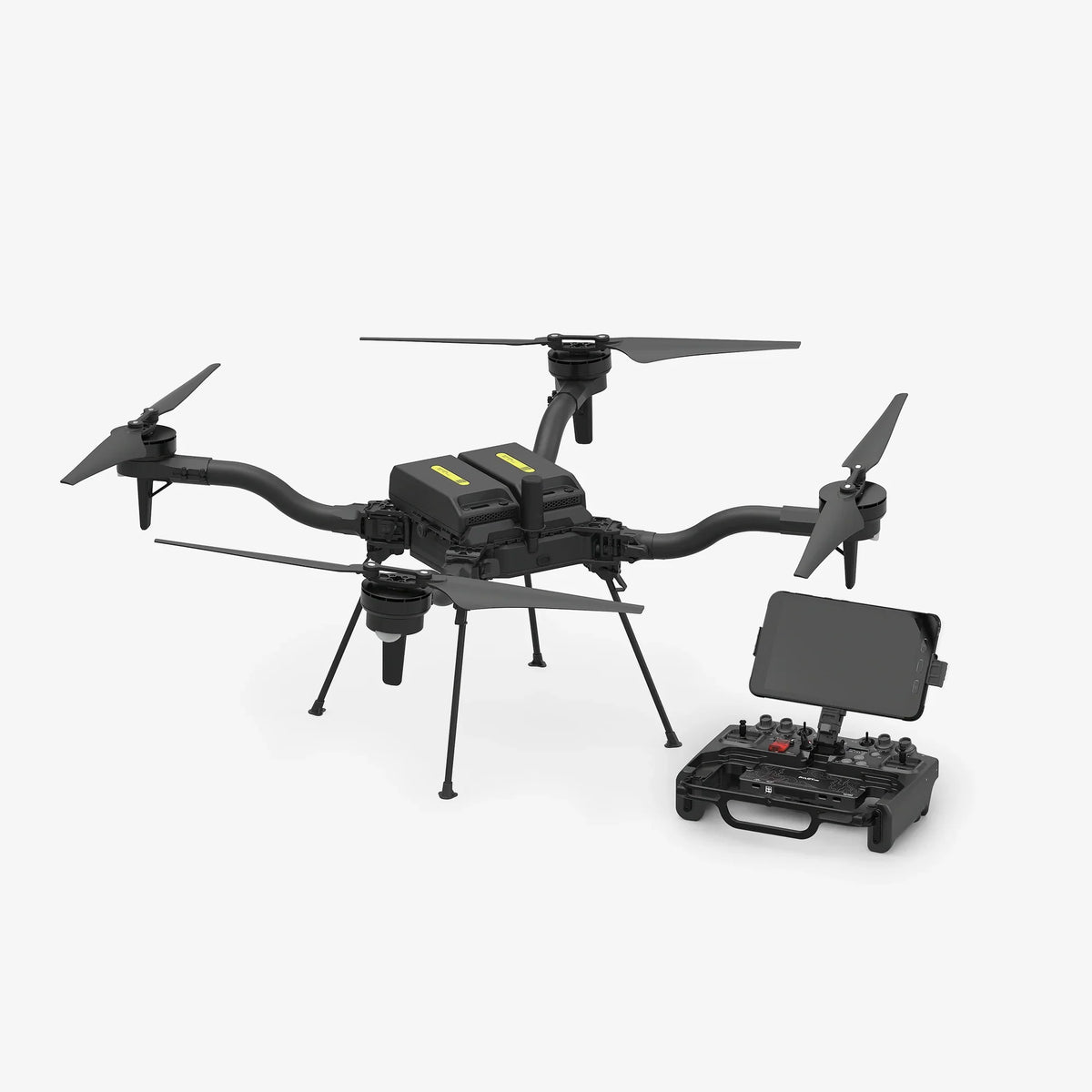 Freefly aircraft package view. Flight batteries shown for illustration and are not included.