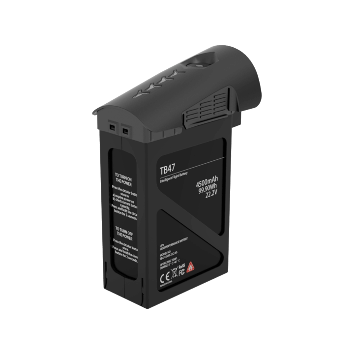 DJI Inspire 1 TB47 Intelligent Flight Battery, 4,500 mAh, black.