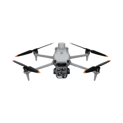 DJI Matrice 4T front aircraft, white background. Aircraft model illustration; DroneDeploy configuration and no Care offer described below.