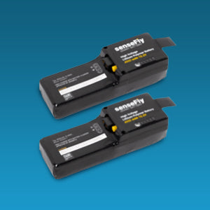 senseFly eBee X standard battery examples; one battery supplied; shown for illustration