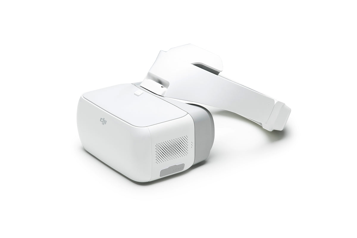 Original DJI Goggles, DJI refurbished model, angled view