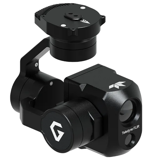 Gremsy G-Hadron integration example with separate Hadron camera module installed; camera is not included