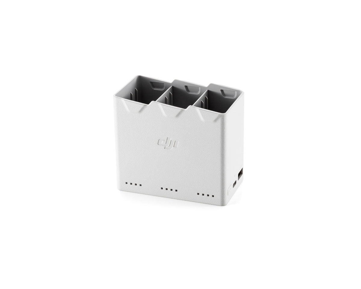 DJI Mini 3 Pro Two-Way Charging Hub, empty battery slots.