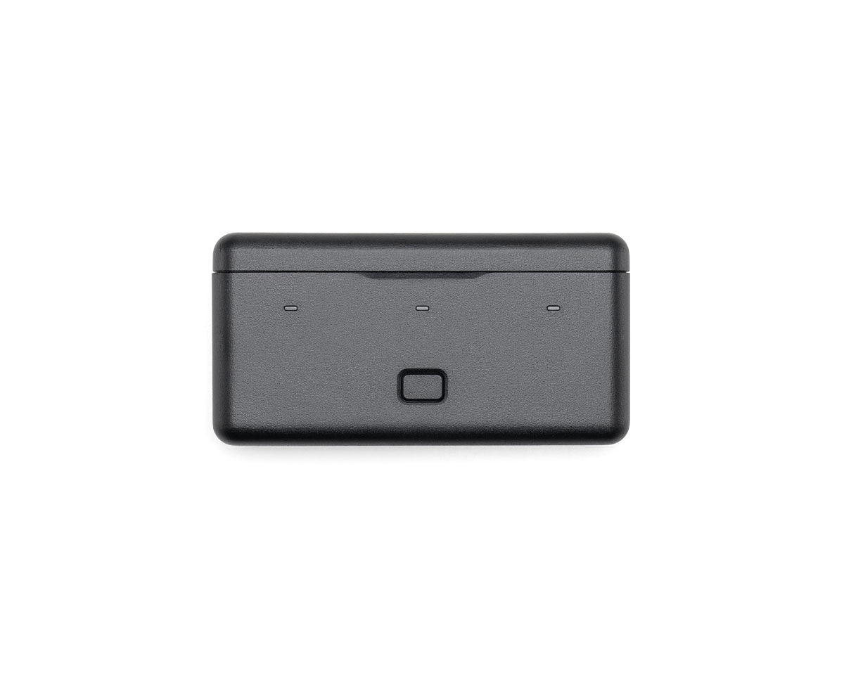 DJI Osmo Action 3 Multifunctional Battery Case, closed front view.