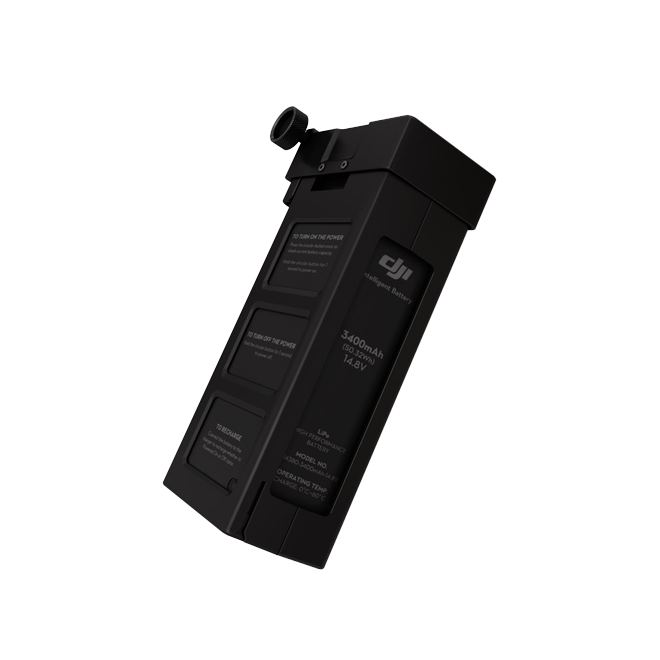 DJI Ronin 3,400 mAh Intelligent Battery, angled view.