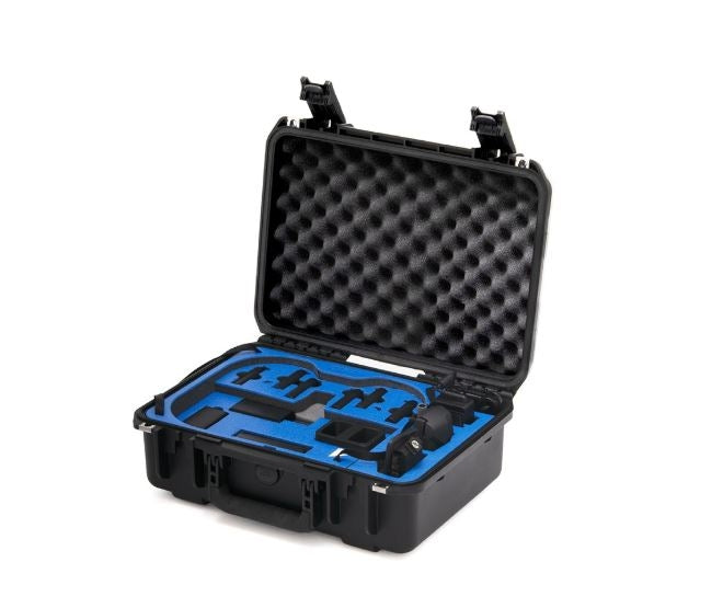 GPC Mavic Mini Prop Cage Case for illustration; aircraft, controller, propeller guards, batteries and stored flight accessories shown are not included